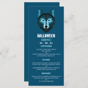 Blue Wolf, Halloween Party Menu