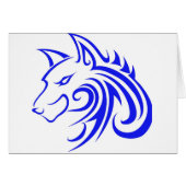 Blue Wolf Head (Front Horizontal)