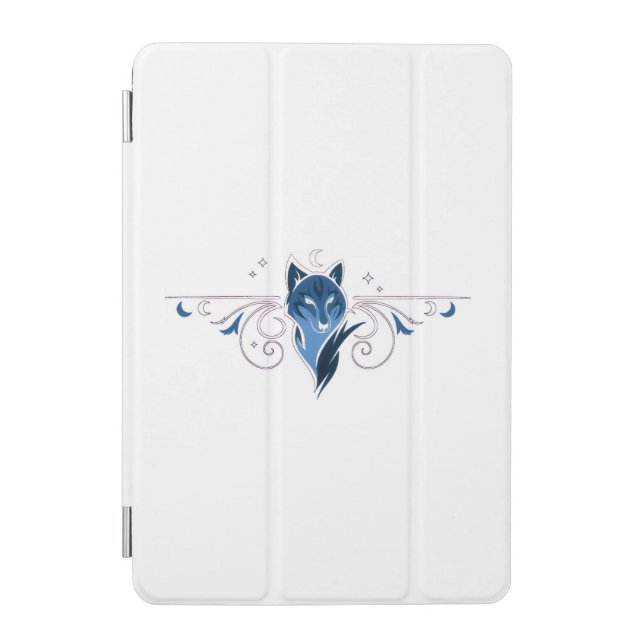 Blue wolf iPad case (Front)