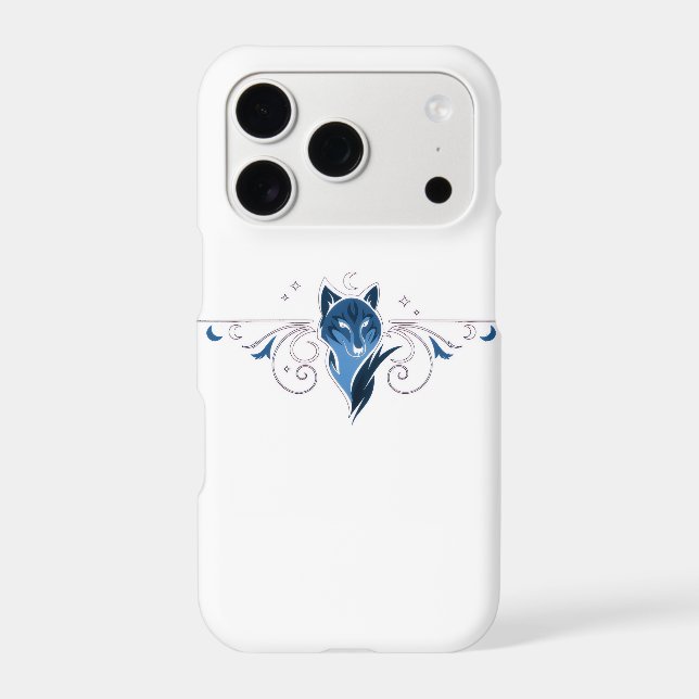 Blue wolf iPhone case (Back)