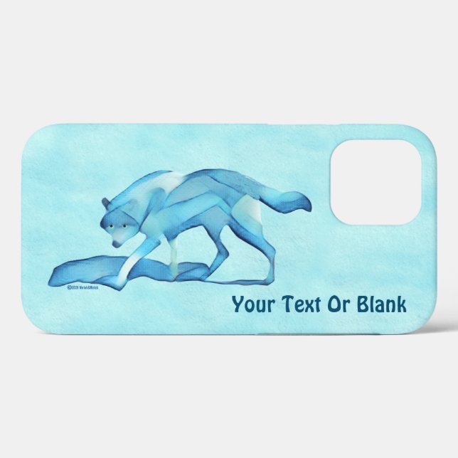 Blue Wolf On Snow Case-Mate iPhone Case (Back (Horizontal))