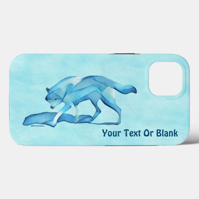 Blue Wolf On Snow Case-Mate iPhone Case (Back (Horizontal))