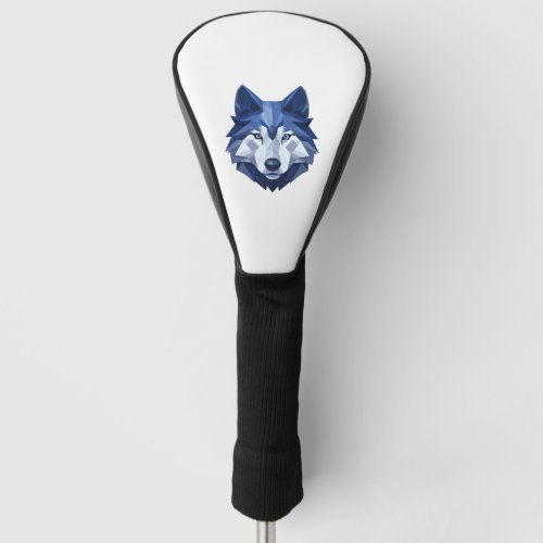Blue WolfDog  4 Golf Head Cover