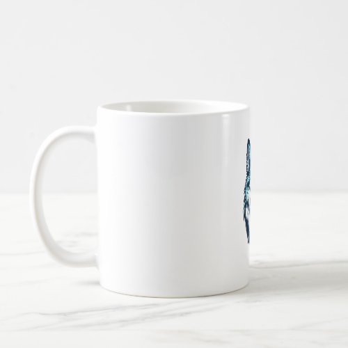 blue wolfdog  5 coffee mug