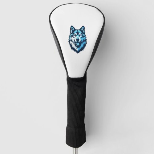 blue wolfdog  5 golf head cover