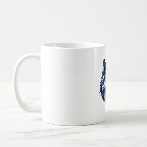blue wolfdog  6 coffee mug