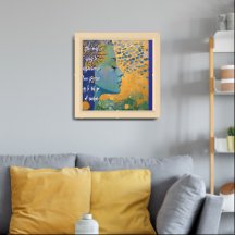 Blue Woman Let Go Of Control Poster