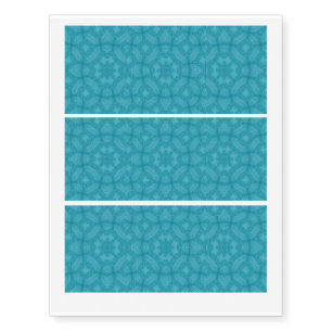 Blue wood abstract pattern temporary tattoos