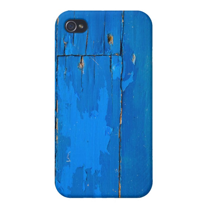 Blue Wood Case iPhone 4 Case