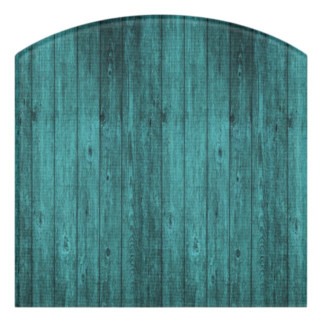 blue wood door sign (Contour Front)