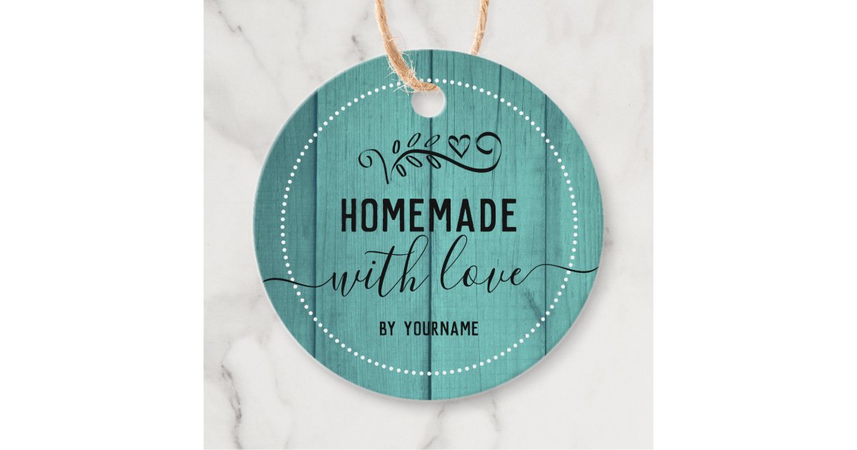 Handmade with love tags - Business hang tags