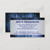 Blue Wood Look Business Card (Front/Back)