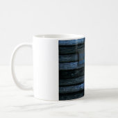 Blue Wooden Cross Coffee Mug (Left)