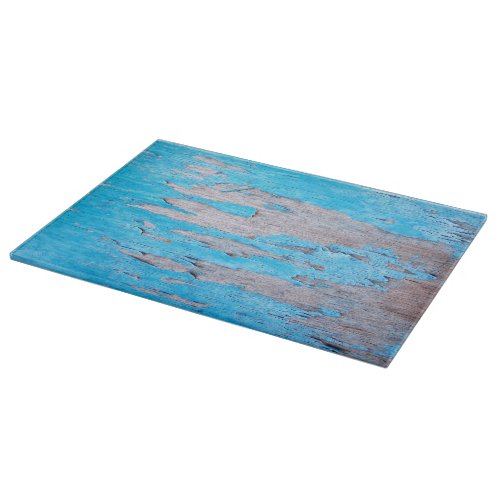 Blue wooden surface cutting board