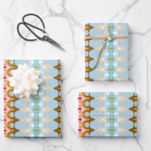 BLUE WRAPPING PAPER SHEETS