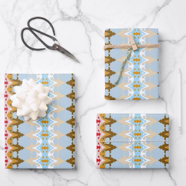 BLUE WRAPPING PAPER SHEETS (Front)