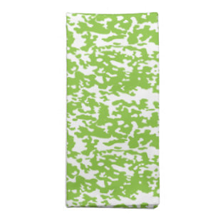 Blue wrapping paper with a repetitive white snowfl cloth napkin