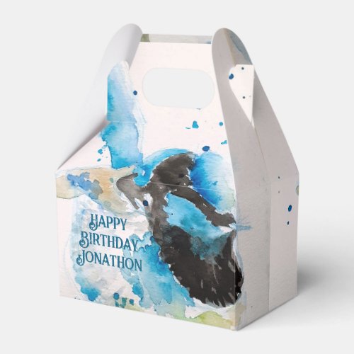 Blue Wren Watercolor Happy Birthday Wrens Aqua
