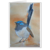 Blue Wren Watercolour (Front)
