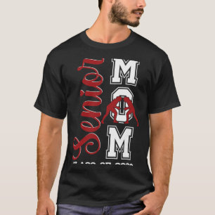 Blue Wrestling Wrestler Senior Mom Cl Of 2026 Grad T-Shirt