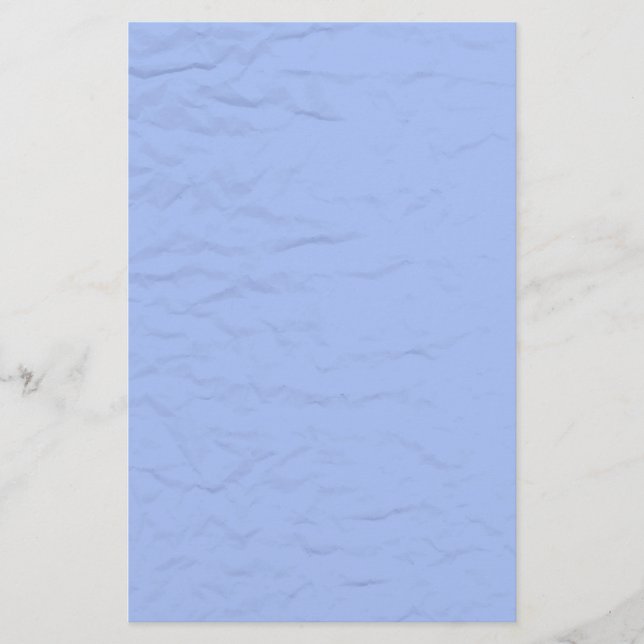 Blue Wrinkled Paper Stationery (Front)