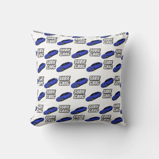 Blue wrx subie throw pillow