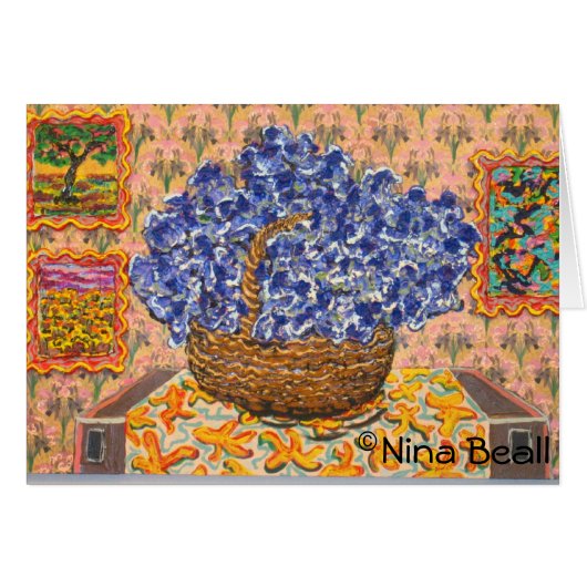 "Blue Wysteria w/ Onion," by Nina Beall (Front Horizontal)
