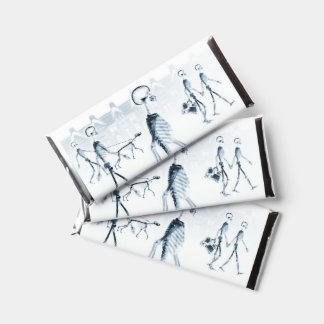 Blue X-Ray Skeleton Town Square Hershey Bar Favors
