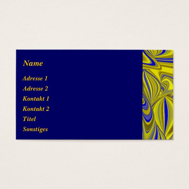 Blue Yellow Abstract 3D Rainbow Art (Front)