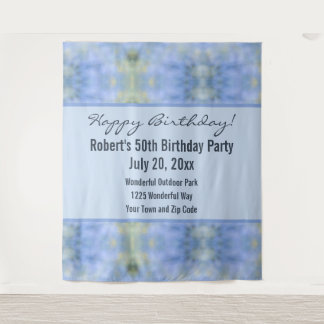 Blue Yellow Abstract Palo Verde Event Details Tapestry