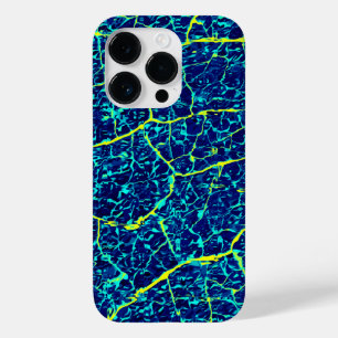 Blue / Yellow Abstract Pattern Case-Mate iPhone 14 Pro Case