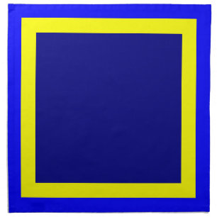 Blue Yellow and Navy Napkins