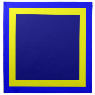 Blue Yellow and Navy Napkins