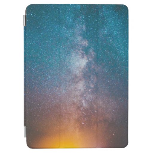 BLUE, YELLOW, AND PURPLE STARRY SKY DURING NIGHTTI iPad AIR COVER