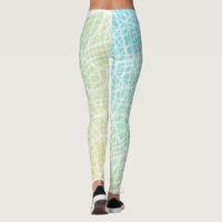 Colorful Artistic Funky Pattern Textured Paint v2 Leggings