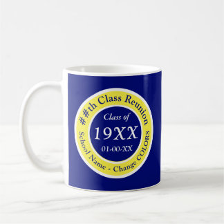 Blue, Yellow and White, Class Reunion Mugs