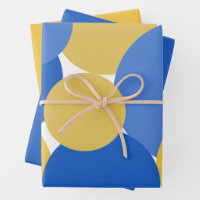 Blue and Yellow Wrapping Paper