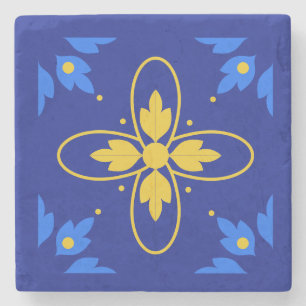 Blue & Yellow Azulejo Coaster