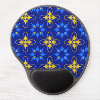 Blue & Yellow Azulejo  Gel Mouse Pad