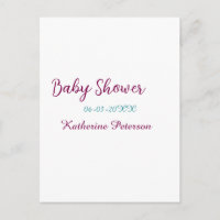 Blue yellow baby shower name date animal ear cute