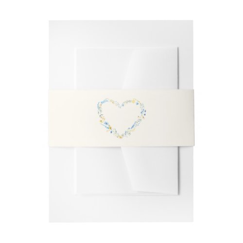 Blue & Yellow Botanical Wedding Belly Band