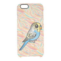 Customizable Blue & Yellow Budgie Uncommon iPhone 6 Clearly™ Deflector Case