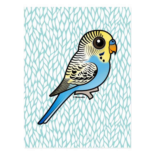 Cute Customizable Blue And Yellow Budgie Clipboard