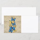 Blue & yellow butterrflies (Front/Back)