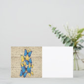 Blue & yellow butterrflies (Standing Front)