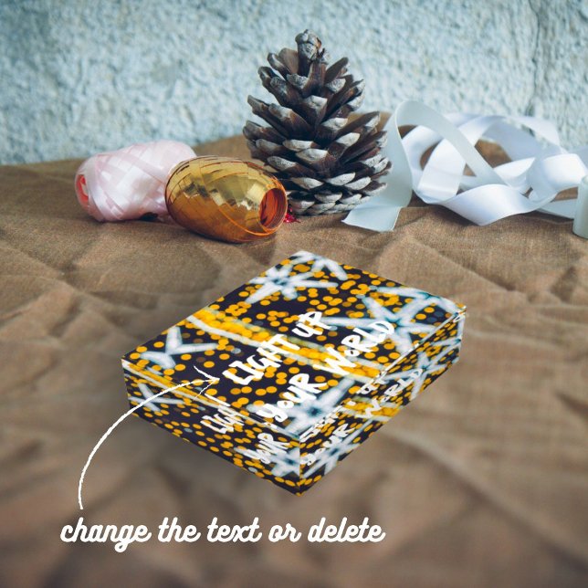 Blue yellow chining Christmas stars Paperweight (Creator Uploaded)