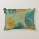 Blue &amp; Yellow Circles Accent Pillow