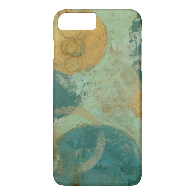 Blue & Yellow Circles Case-Mate iPhone Case (Back)