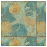 Blue &amp; Yellow Circles Fabric