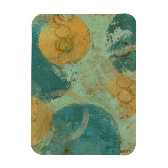 Blue & Yellow Circles Magnet (Vertical)